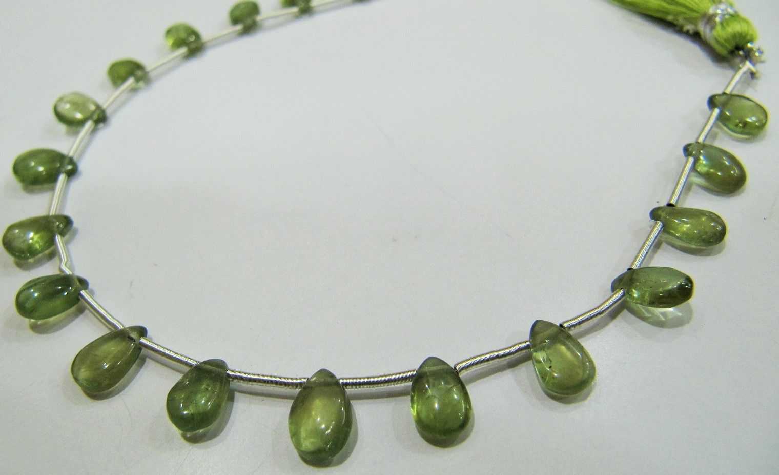 AAA Quality Natural Green Apatite Gemstone Pear Shape  beads