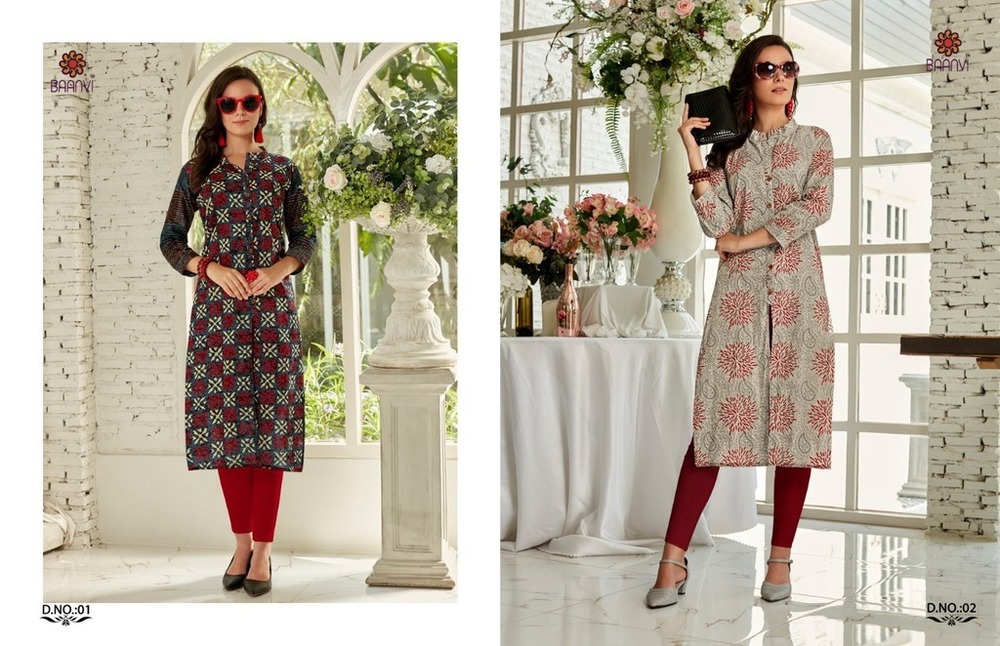 Modern Cotton Printed Kurtis