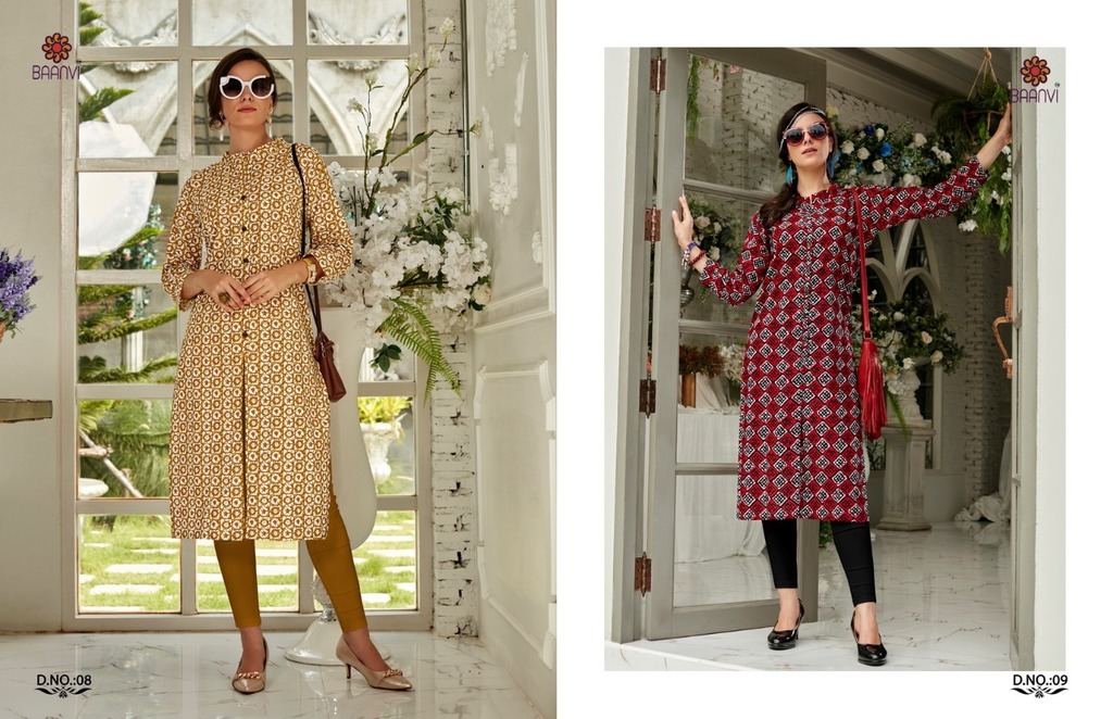 Modern Cotton Printed Kurtis