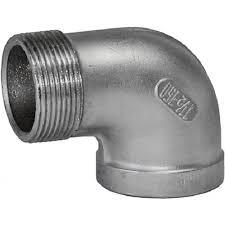 Stainless Steel Street Elbows - Welded Connection, Silver Finish | Powder Coated Surface Treatment for Enhanced Durability and Performance