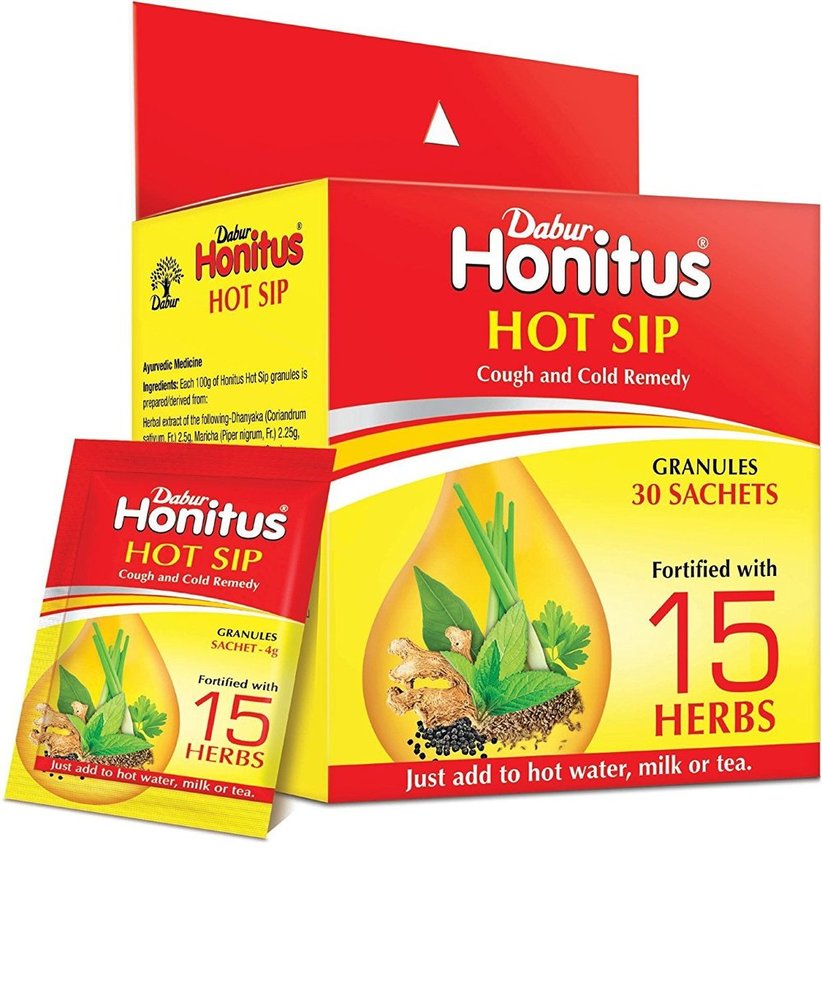 Dabur Honitus Hot Sip- Ayurvedic Kaadha (Pack of 30 sachets)