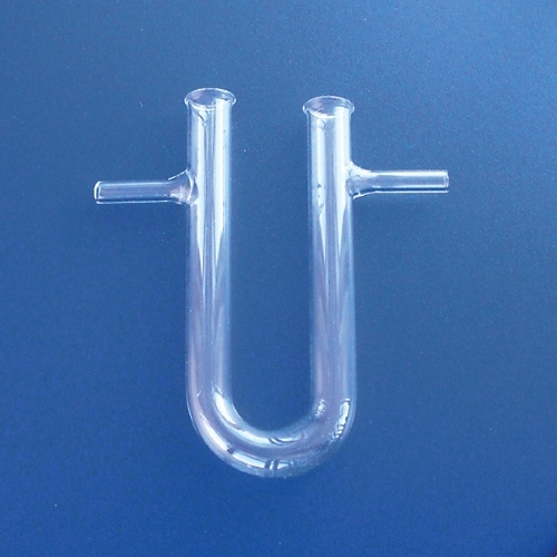Calcium Chloride Tube, U shape with side tube