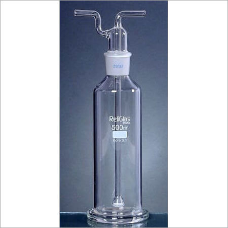 Gas Washing Bottles, with sintered disc