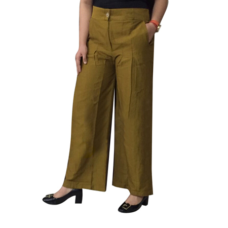 Khadi Pant Palazzo With Pockets