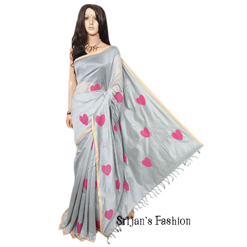 Hand Paint Silk Saree