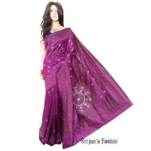Kantha Silk Sarees
