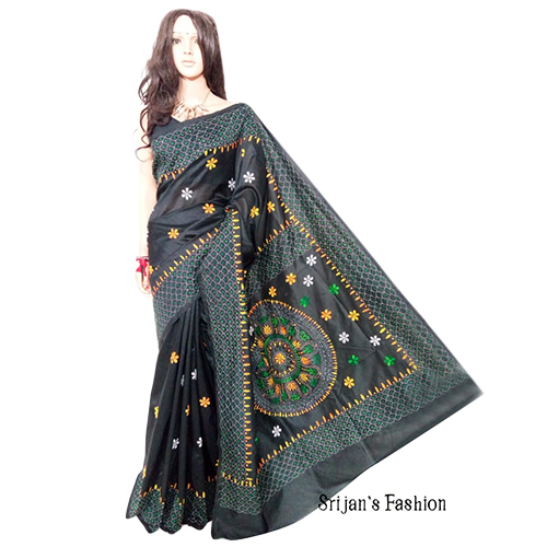 Trendy Gujrathi Art Silk Sarees