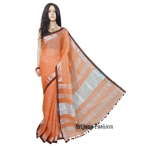 Casual Linen Saree