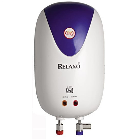 Relaxo Water Geyser - ABS Plastic, 30x20x15 cm, White | Instant Heating, Energy Efficient, Compact Design
