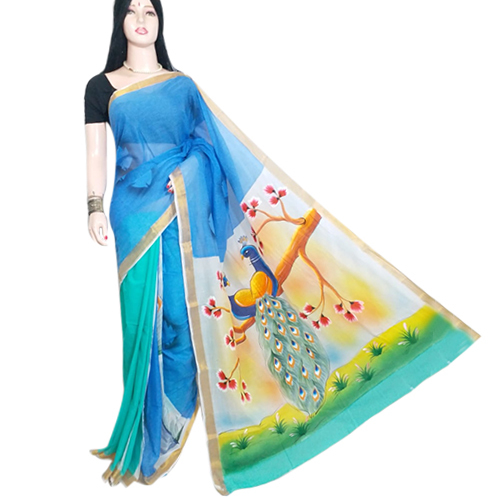 Cotton Silk Ladies Designer Saree