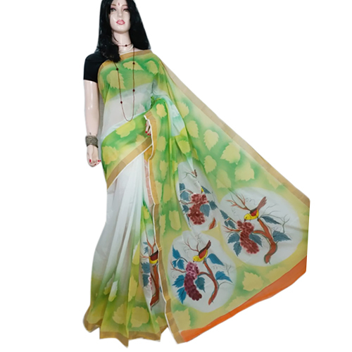 Ladies Green Designer Saree