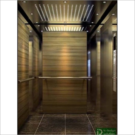 Golden Interior Elevators Car Dimension: 1200X1200Mm