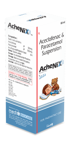 Aceclofenac & Paracetamol 125mg (mango) Aceclofenac & Paracetamol 125mg (mango)