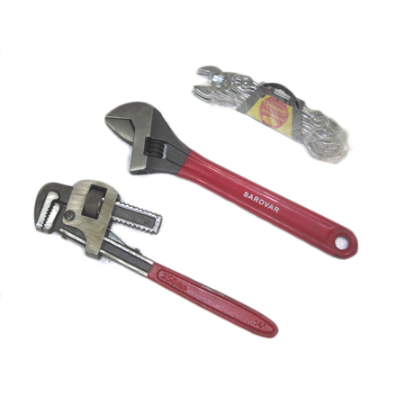 Pipe Wrench, Adjustable Wrench, Spanner Set