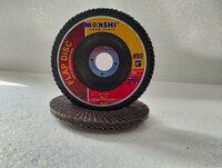 Fiber Flap Disc - Grits 60, 80, 120, Sizes 4" & 5" | Round Shape, Black Color, Industrial Usage, 5 Inch Diameter
