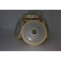 Felt Polishing Wheel - 4" Diameter, 13mm Thick, Pure White Woolen Felt | Ideal For Polishing Metals, Plastics, And Wood On Standard Arbor