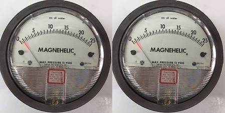 Dwyer 2000-25CM Magnehelic Differential Pressure Gauge