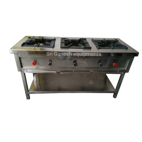 Three Gas Burner Cooking Range