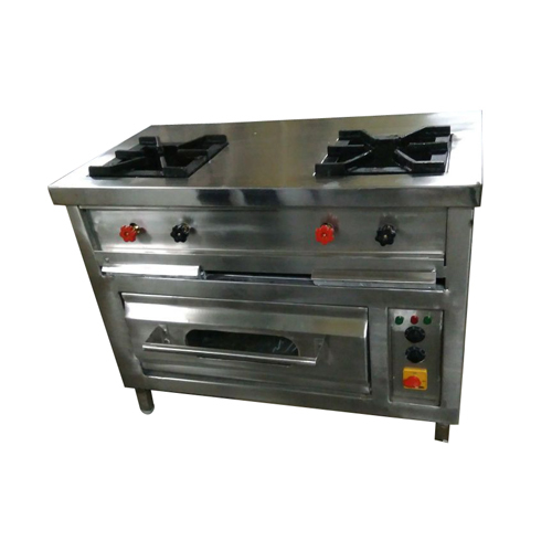 Stainless Steel Two Burner Gas Cooking Range