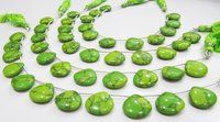 AAA Quality Green Turquoise Smooth Plain Heart Shape Beads.