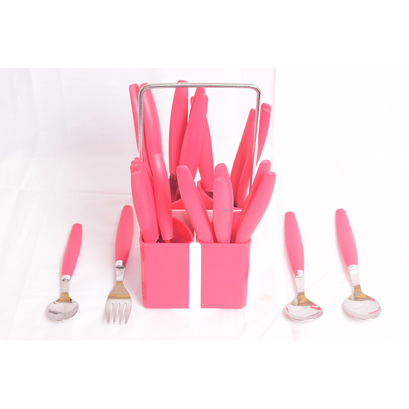 Plastic Cutlery Set With Stand
