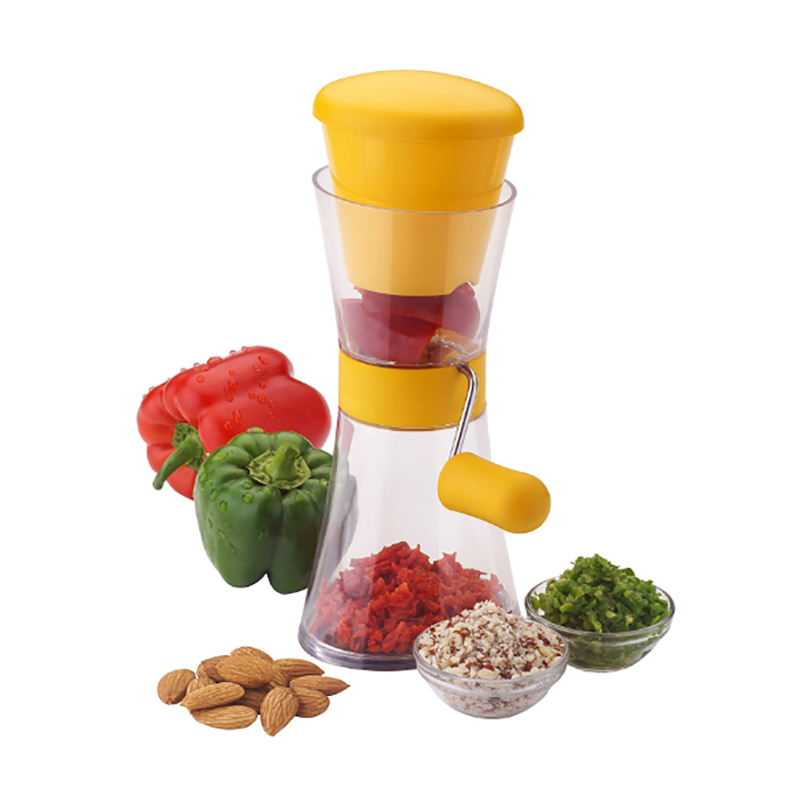 Chilli and Nut Cutter - Plastic Material | Sturdy Base Comfortable Grip Handle Transparent Container Ideal for Cooking Enthusiasts