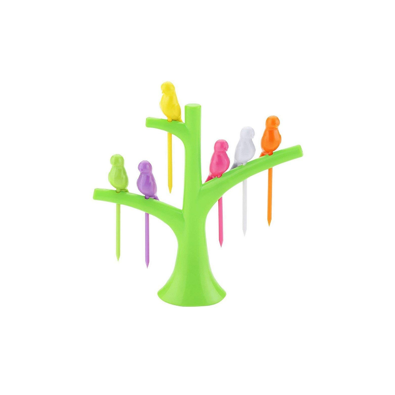 Plastic Fruit Fork - Durable Plastic Material | Lightweight Design Multiple Color Options Ideal for Fruits and Pastries