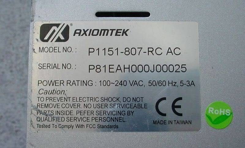 AXIOMTEK P1151-807-RC