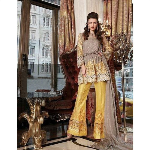 Designer Bridal Chiffon Suit