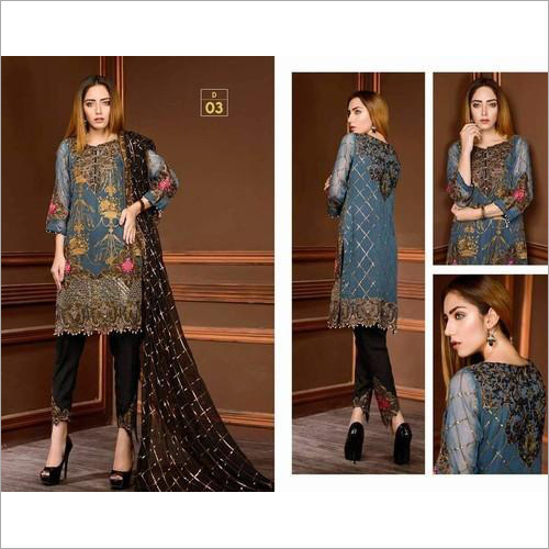Pure Chiffon Designer Suits