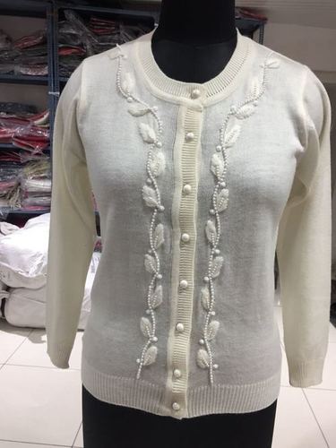 Cream Embroidery Ladies Cotty