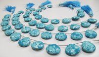 AAA Quality Blue Turquoise Smooth Plain Beads