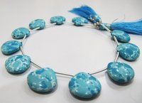 AAA Quality Blue Turquoise Smooth Plain Beads