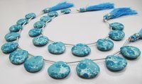 AAA Quality Blue Turquoise Smooth Plain Beads