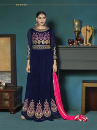 Designer embroidered suit