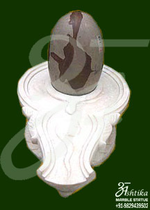 Marble Shivling Online - Marble Material, Handcrafted Religious Idol