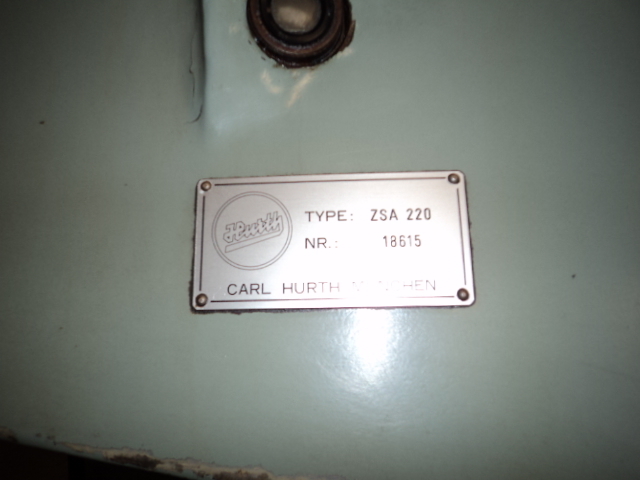HURTH zsa 220 UNIVERSAL GEAR SHAVER MACHINE FOR SALE