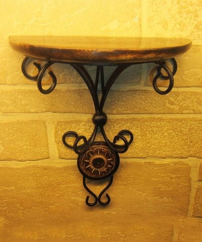 Wood Corner Wall Hanging Decorative Bracket Shelf (Black, 8x4x10.5-inch) Wood Corner Wall Hanging Decorative Bracket Shelf (Black, 8x4x10.5-inch)