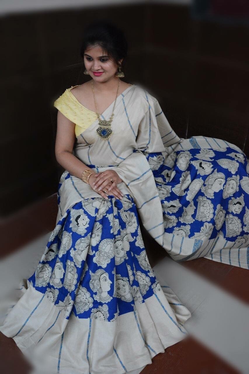 Designer Linen Sarees