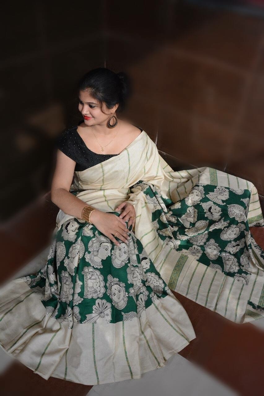 Designer Linen Sarees