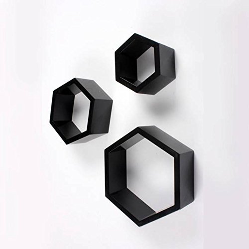 Hexagonal Floating Wall Shelves Hexagonal Floating Wall Shelves