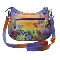 Women Hand Painted Leather Sling Bag