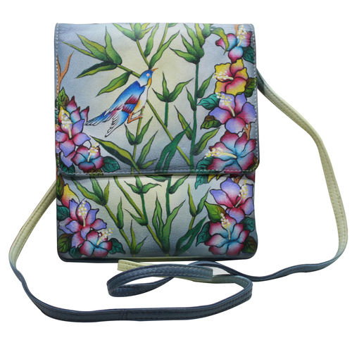 Women Hand Painted Leather Sling Bag