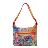 Women Hand Painted Leather Shoulder Bag