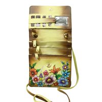 Women Hand Painted Leather Sling Bag