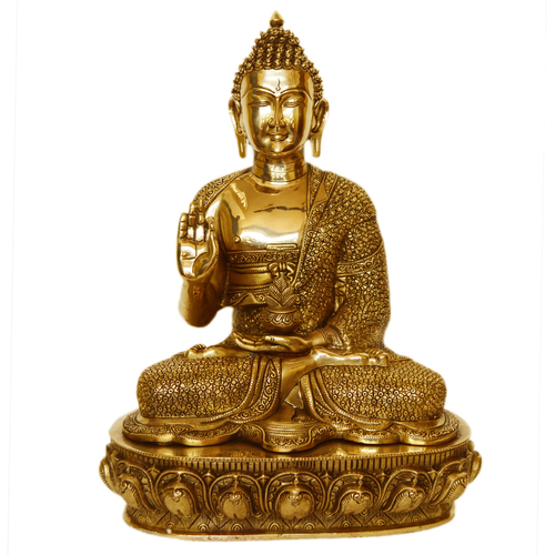 Big Size Idol Gautam Buddha Brass metal made Sculpture