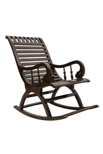Enterprises Hand Carved Wooden Rocking Chair (Brown)