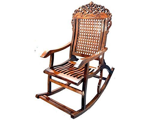 Amazing Hand Carved Wooden Rocking Chair Amazing Hand Carved Wooden Rocking Chair