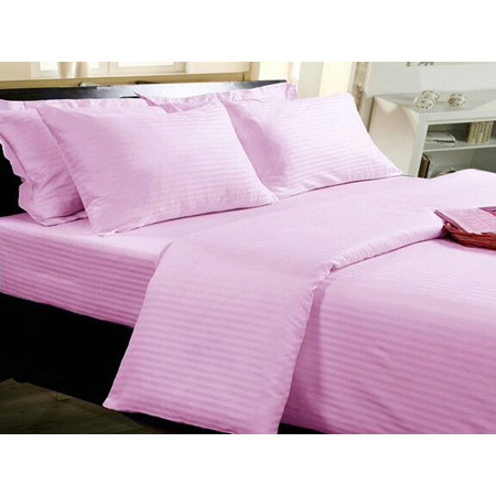 Pink Linen Bed Sheet