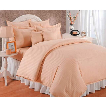 Shrink Resistant Peach Color Bedsheets